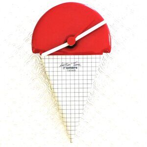 Umbra Vintage Look Retro Clock Red And White Ice Cream Cone Lickin' Time Works